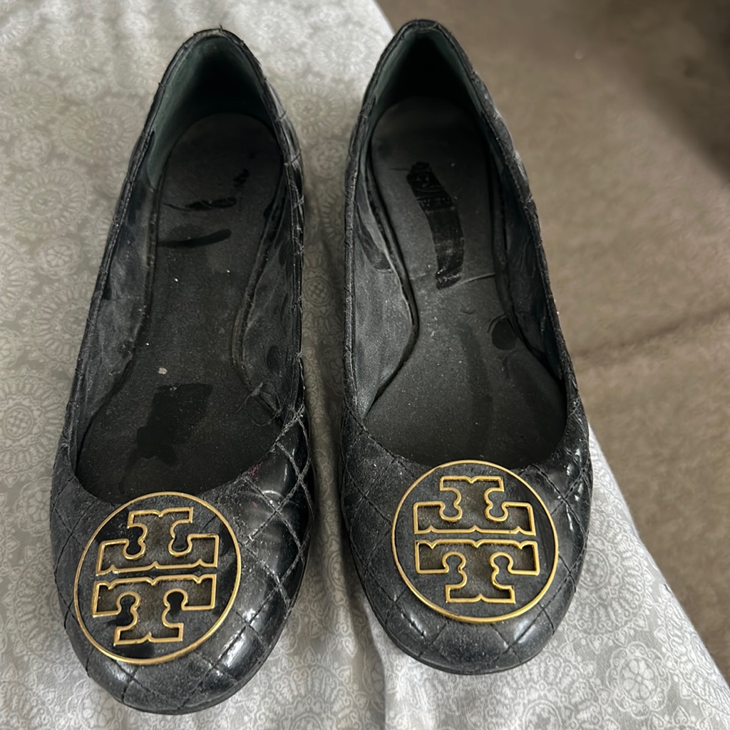 Black Tory Burch Flats